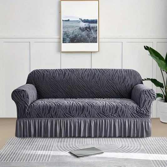 Zebra Velvet Turkish Sofa Cover